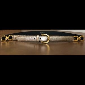 Salvatore Ferragamo skinny leather belt